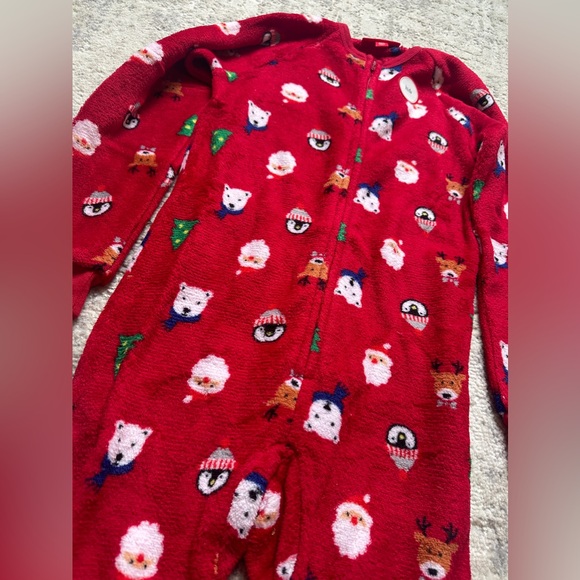 Children’s holiday Christmas onsie pajamas footless sz 7 8 other sizes available - Picture 4 of 4